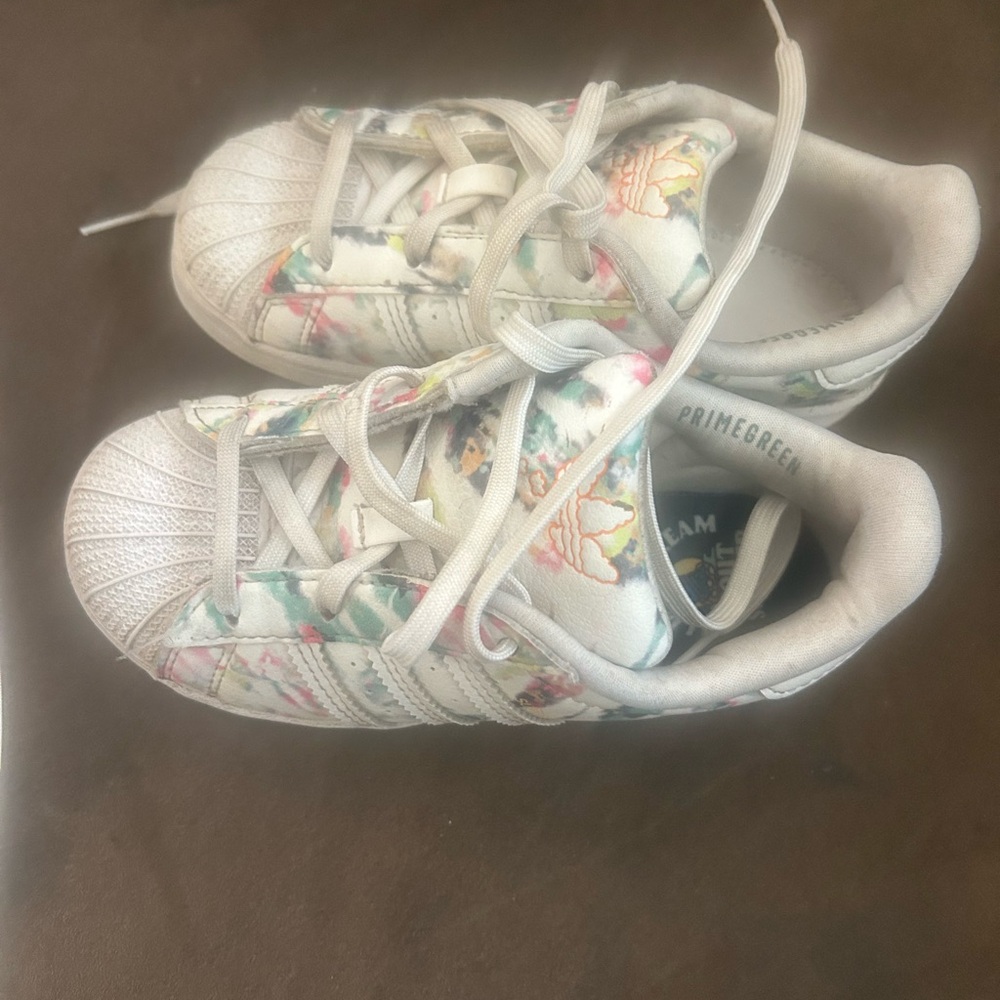 Kids Floral Sneakers